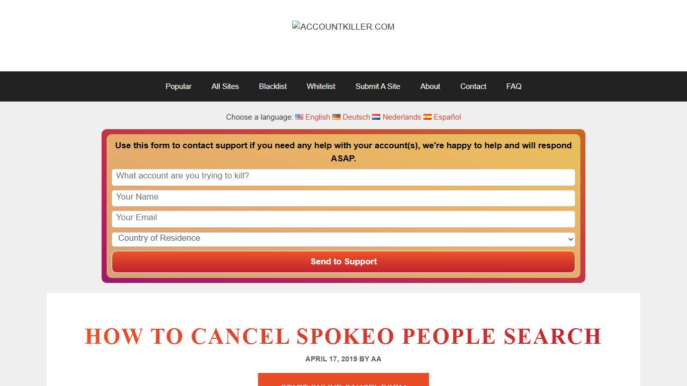 How to Cancel Spokeo People Search - ACCOUNTKILLER.COM